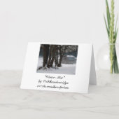 Paysages hivernaux Cartes de Noël (Dos)