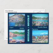 Paysages Sicile - Carte postale (Devant / Derrière)