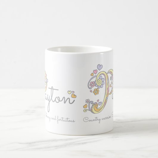 Payton lettre p nom signifiant mug monogramme (Centre)