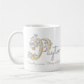 Payton lettre p nom signifiant mug monogramme (Gauche)