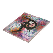 Pazzaria "P" Carreau de monogramme floral (Côté)