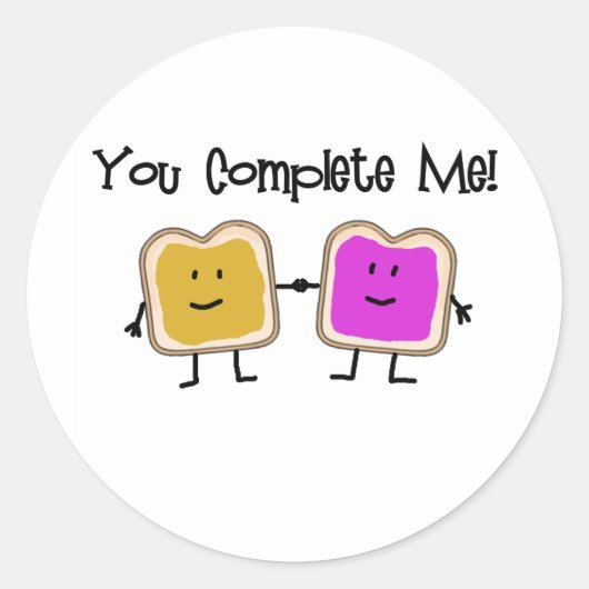 PB en J Ronde Sticker (Voorkant)