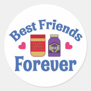 PB&J BFF RONDE STICKER