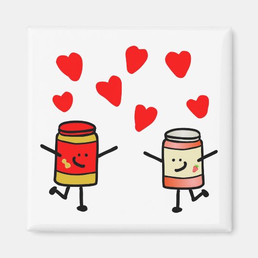 "PB&J Love" Magneet (Voorkant)