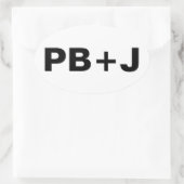 PB+J OVALE STICKER (Tas)