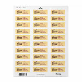 PB&J Peanut Butter en Jelly Sandwich Lunch Labels (Full Sheet)