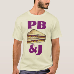 PB&J Peanut Butter en Jelly Sandwich T-Shirt