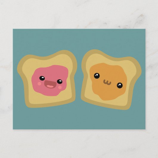 PB&J Toast Briefkaart (Voorkant)