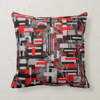 PB rouge de coussin de gris de l'eau bleue de