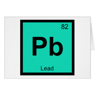Pb - Tabelsymbool-element voor leidende scheikunde