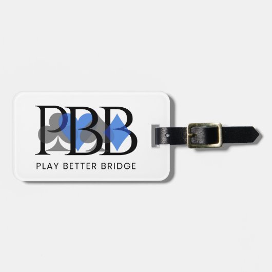 PBB Bagage Label - Blauw (Voorkant horizontaal)