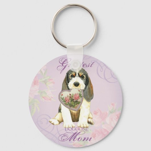 PBGV Heart Ma Sleutelhanger (Voorkant)