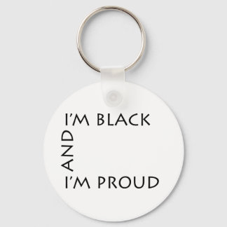 PBI - Black en Proud Sleutelhanger - White