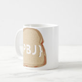 {PBJ} Logo - Dubbele gesteunde Mok (Voorkant links)