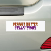 Pbj Tijd Bumpersticker (Op auto)