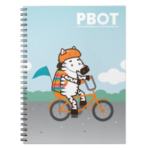 PBOT Cycling Zebra carnet