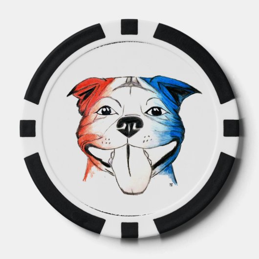 PBR Pit Bull Poker Chipset Chips (Voorkant)
