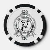 PBR Pit Bull Poker Chipset Poker Chips (Achterkant)