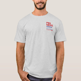 PBS NewsHour Union T-shirt logo op de zijkant