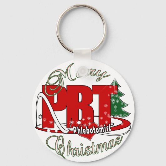 PBT CHRISTMAS PHLEBOTOMIST LABORATOORY SLEUTELHANGER (Voorkant)