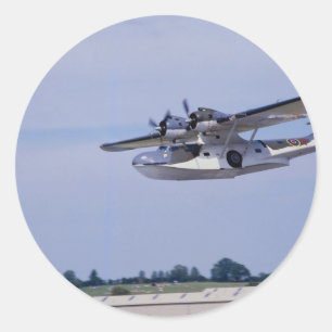 PBY, 5A Catalina, WO II verkenning flyi Ronde Sticker
