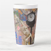 PC2507 - T-Rex Butterfly Latte Mok (Voorkant)