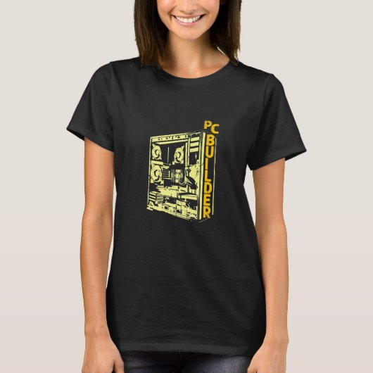 PC Builder Computer Engineer Information Technolog T-shirt (Voorkant)