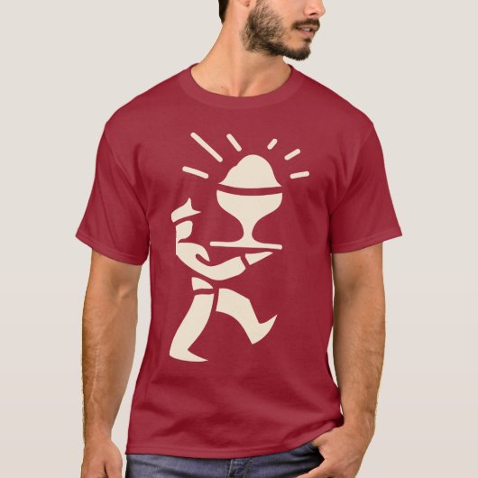 PC Cream-Man (scherp) T-shirt (Voorkant)