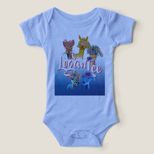 PC de bébé alpaga décalé25r (Design Recto)