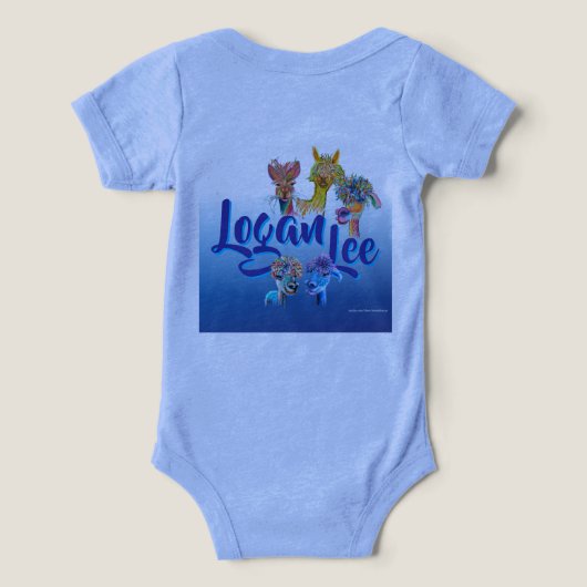 PC de bébé alpaga décalé25r (Design Verso)