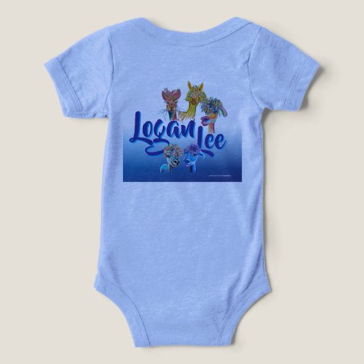 PC de bébé alpaga décalés25 (Design Verso)