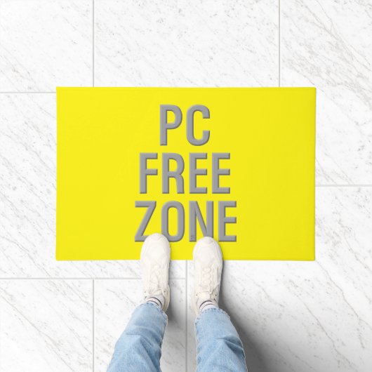 PC Free Zone gele deurmat (Binnen)