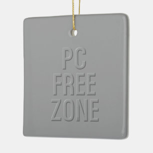 PC Free Zone grise céramique ornement carré