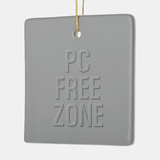 PC Free Zone grise céramique ornement carré (Gauche)