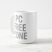 PC Free Zone-mok Koffiemok (Voorkant links)