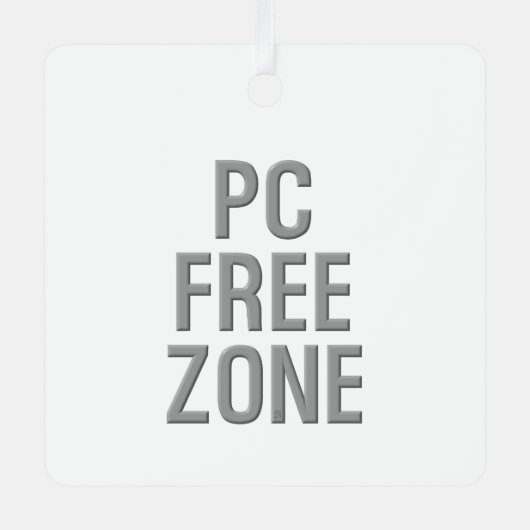 PC Free Zone ornement en métal blanc (Recto)