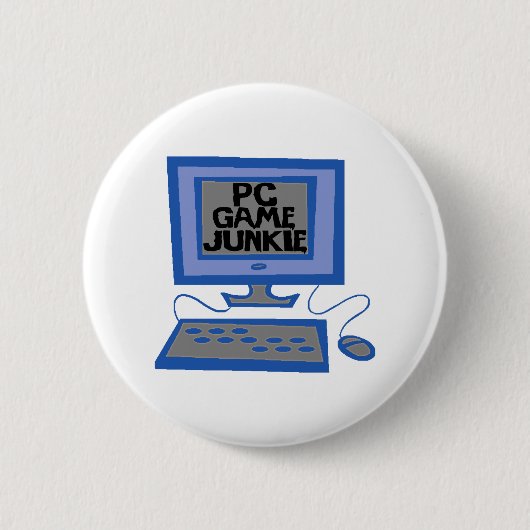 PC Game Junkie Ronde Button 5,7 Cm (Voorkant)