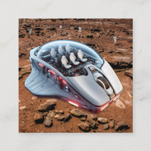 PC Mouse-ruimtevaartuig: Scroll op Mars - Missie 0 Vierkante Visitekaartje