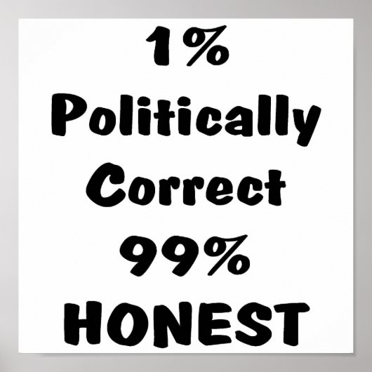 PC of Honest Poster (Voorkant)