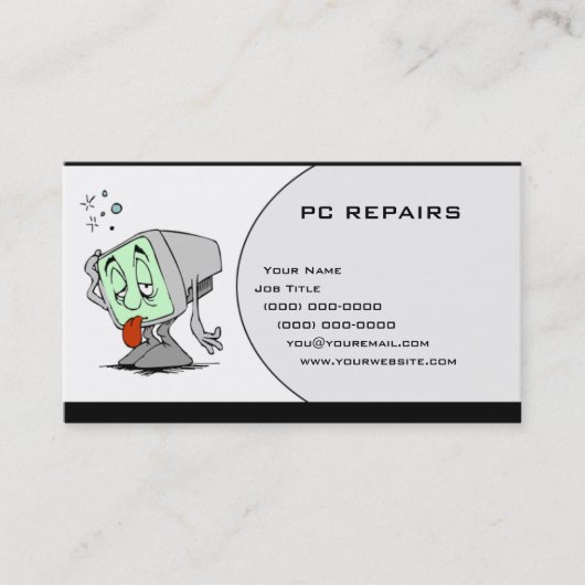 PC REPAIRS VISITEKAARTJE (Voorkant)