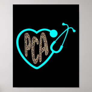 PCA Patiëntenzorg Instant Heart Leopard Nurse Week Poster