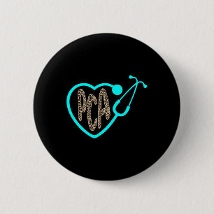 PCA Patiëntenzorg Instant Heart Leopard Nurse Week Ronde Button 5,7 Cm