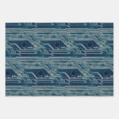 PCB Pattern Quirky Abstract Geek Inpakpapier Vel (Voorkant 2)