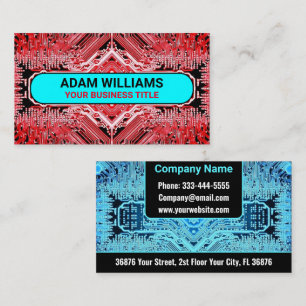 (PCB) printplaat (elektronische computer) Visitekaartje