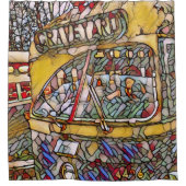 PCC Graveyard Stain Glass Showgordijn Douchegordijn (Voorkant)