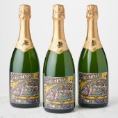 PCC Graveyard Stain Glass Sparkling Wine Btl Label Sparkling Wijnetiket (Flessen)