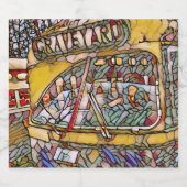 PCC Graveyard Stain Glass Sparkling Wine Btl Label Sparkling Wijnetiket (Enkel label)