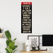 PCC Streetcar Rollsign (IKEA Lijst Sized) Poster (Thuiskantoor)