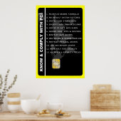 PCI Security Awareness Poster (Keuken)