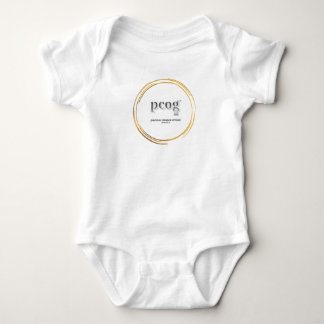pcog baby body WHISPY GOLD CIR woorden+schrift Romper